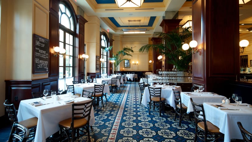 Bouchon Bistro private dining room, elegant decor, corporate event