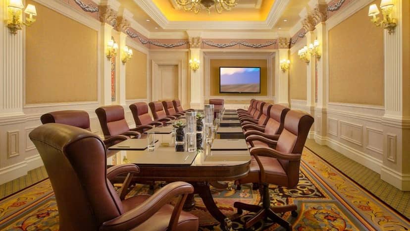 Venetian boardroom, luxury meeting space, corporate events