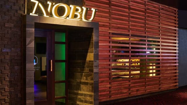 Nobu Las Vegas upscale restaurant entrance, VIP events