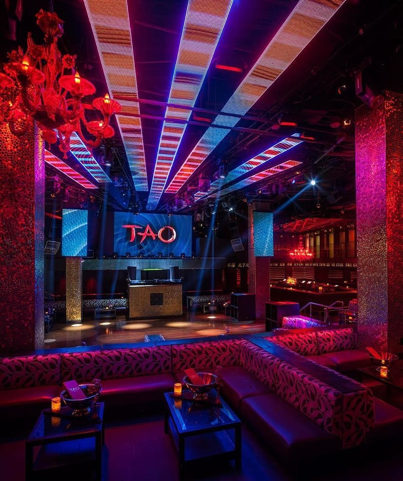 TAO nightclub: Monk Bar, Voyeur Hallway, Las Vegas party, VIP venue