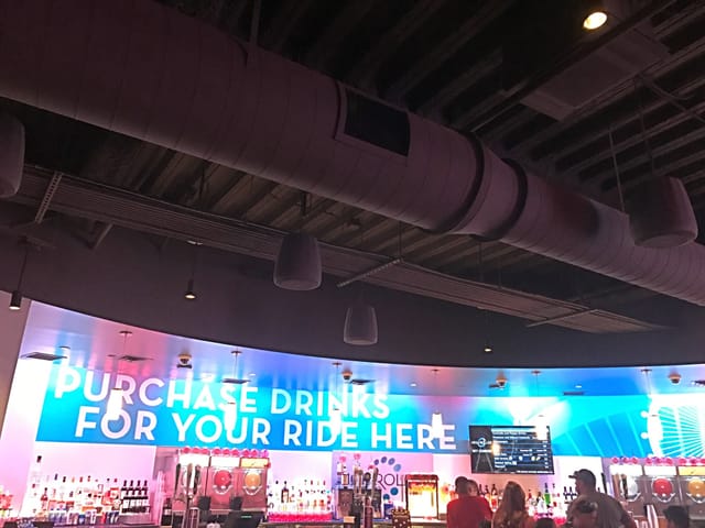 High Roller Sky Lounge bar, event drinks