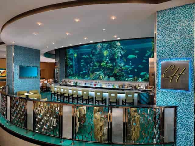 Golden Nugget Vegas aquarium venue, event cocktail reception