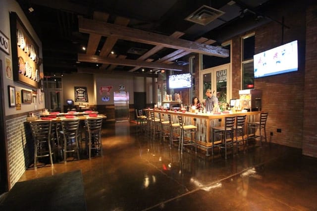 Rodeo Room bar, rustic industrial, event venue, private dining