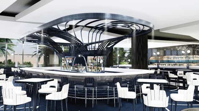 ARIA Las Vegas bar lounge reception cocktail