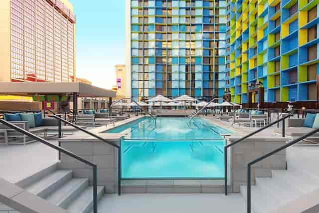 Pool party reception LINQ Hotel Las Vegas event