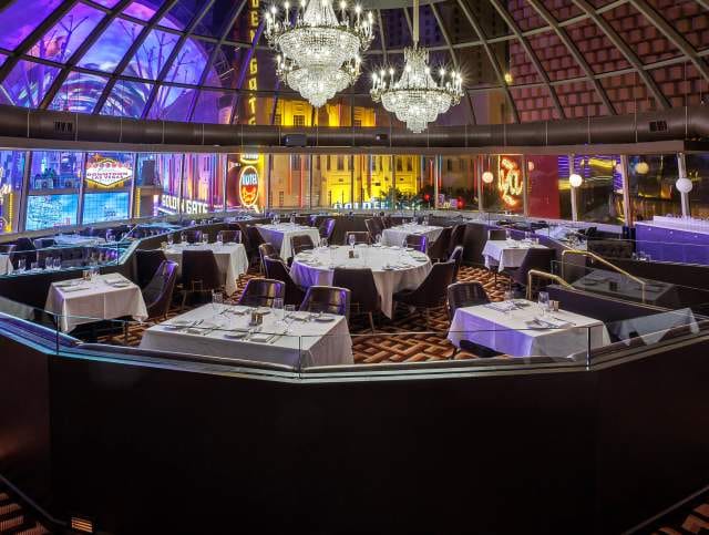 Plaza Hotel Vegas Ballroom City View Wedding Reception