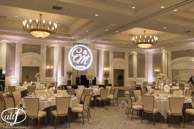 Four Seasons ballroom wedding gala monogrammed event