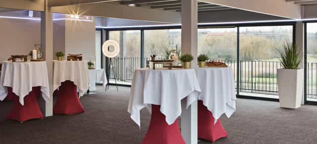 Chic event space at DoubleTree by Hilton Lyon, ideal for receptions and networking.