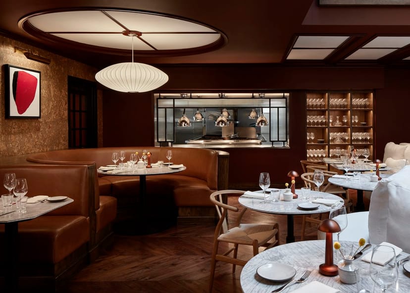 Lyle DC private dining room, chic booth, executive dinner, corporate event