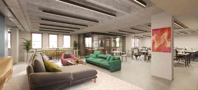 Huckletree Kensington coworking event space, modern, flexible