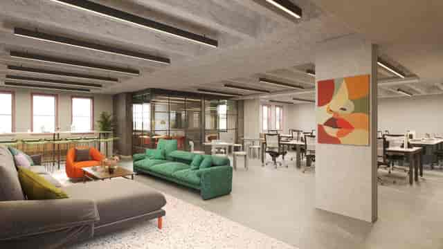 Huckletree Kensington private office, modern co-working, meeting space