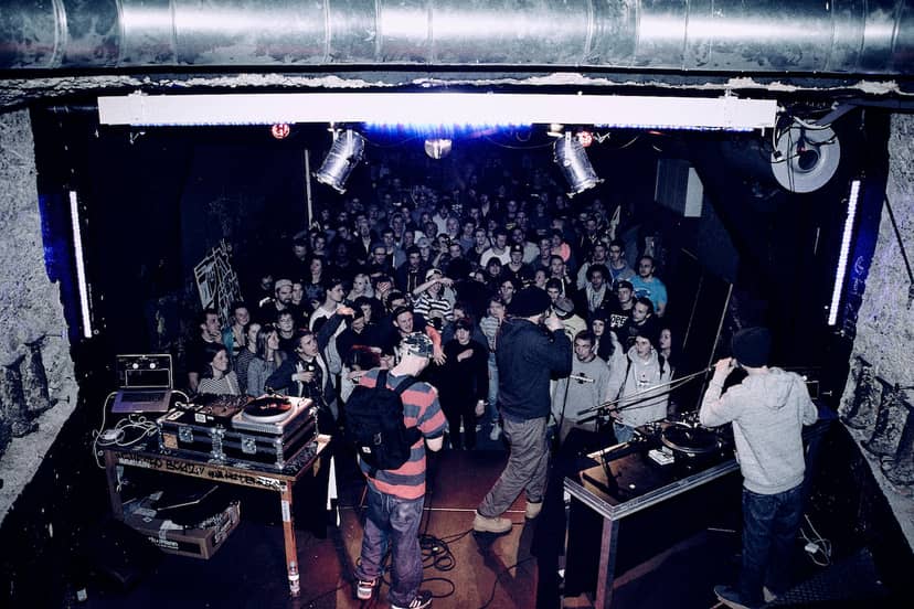 Muffathalle live music event DJ booth