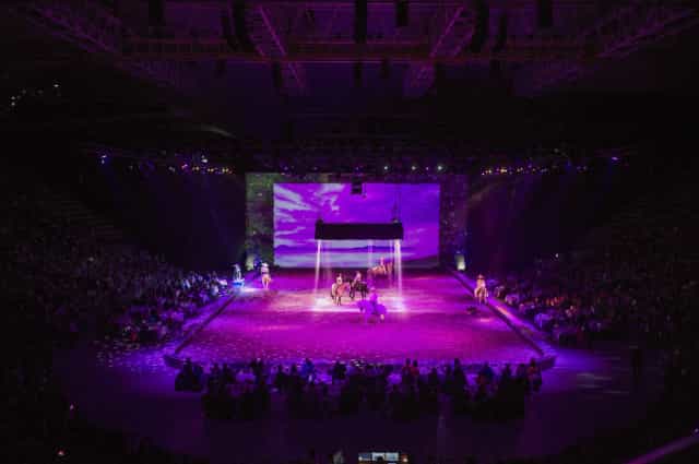 Munich Olympic Hall event stage lighting