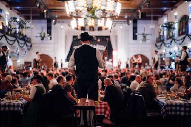 Ballroom event, Löwenbräukeller, energetic audience, cultural festival