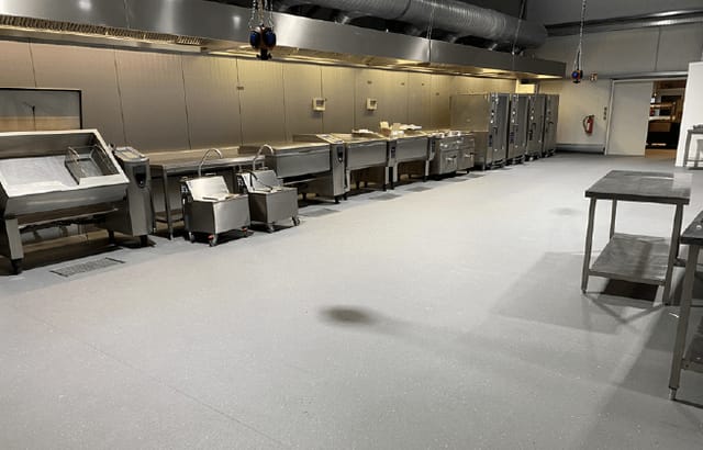 Knorr Bremse event catering kitchen, industrial stainless steel, banquet, conference