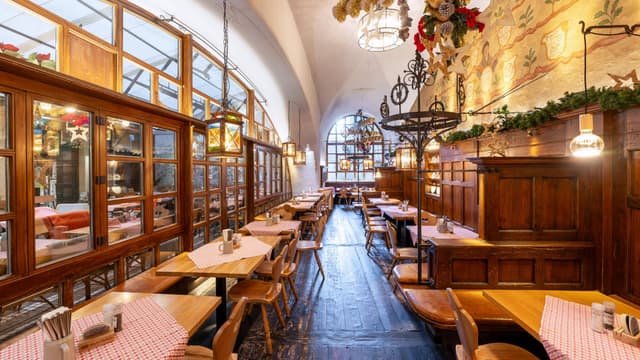 Biergarten im Innenhof
