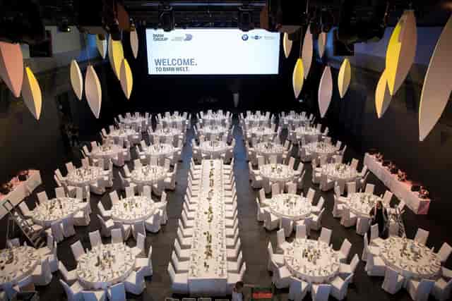 BMW Welt gala awards dinner stage