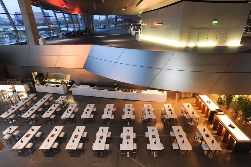 BMW Welt foyer reception corporate event