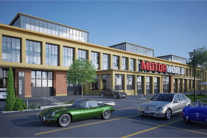 AMERON München Motorworld industrial event hall, automotive launch venue