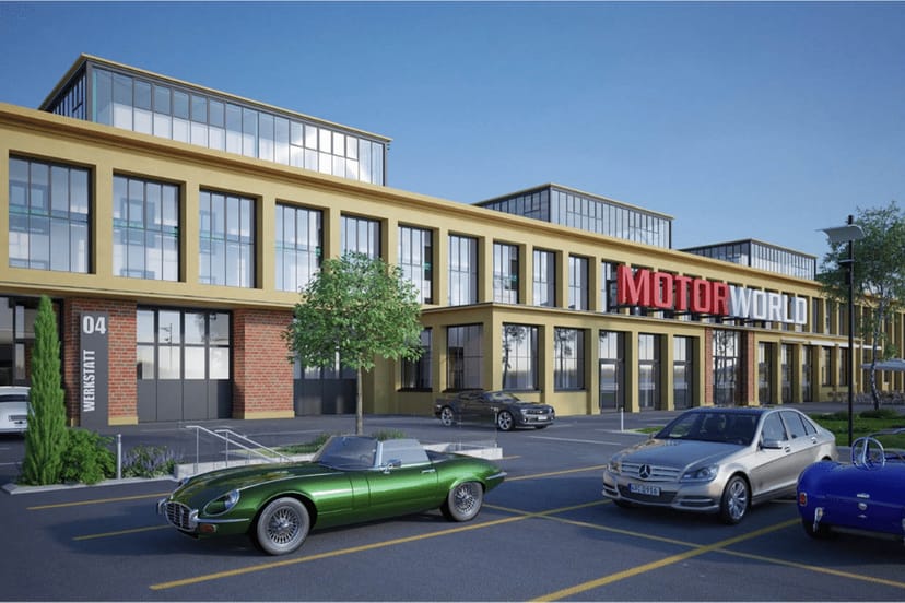 AMERON München Motorworld industrial event hall, automotive launch venue