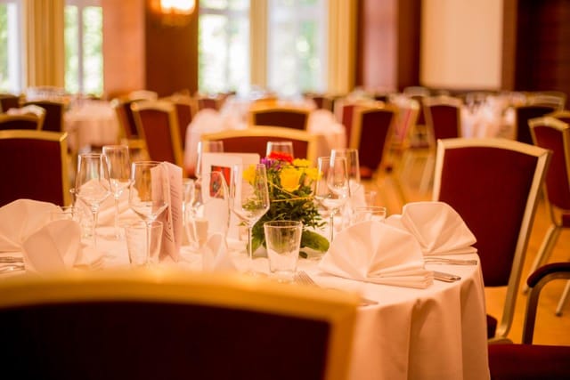 Elegant banquet table, wedding, gala