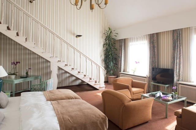 Boutique hotel loft suite, VIP retreat, executive meeting