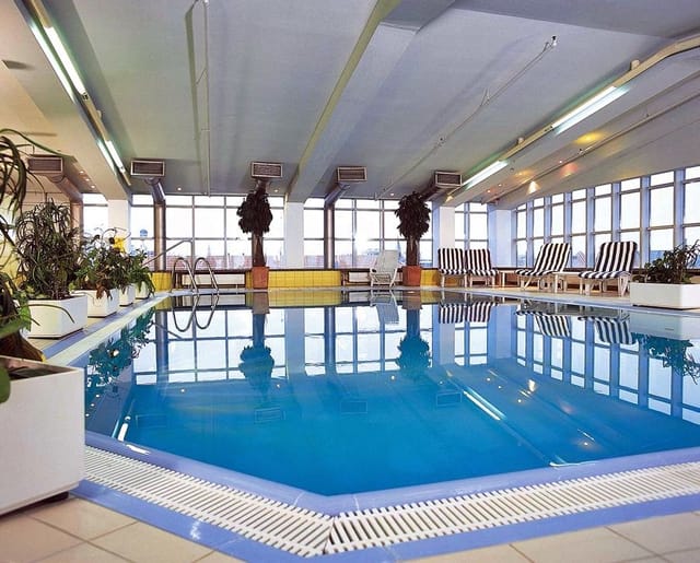 Munich hotel pool, networking event venue, welcome reception