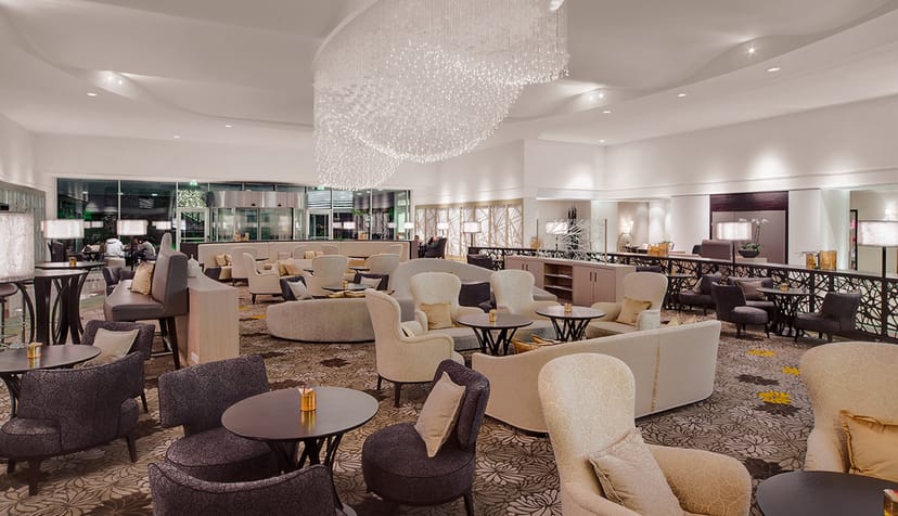 Munich Hilton banquet lounge | reception event
