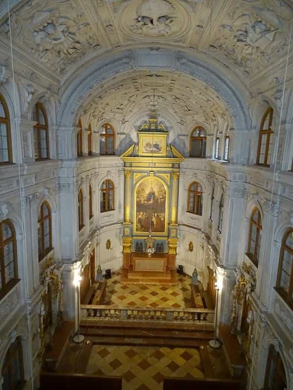 Munich All Saints Church interior, ornate, corporate event, gala.