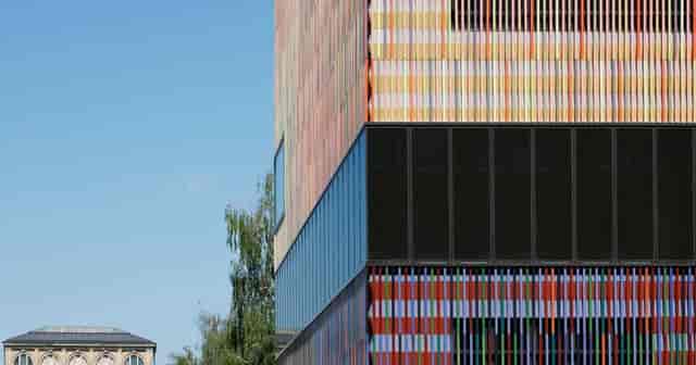 Museum Brandhorst tour, colorful facade, conference, event