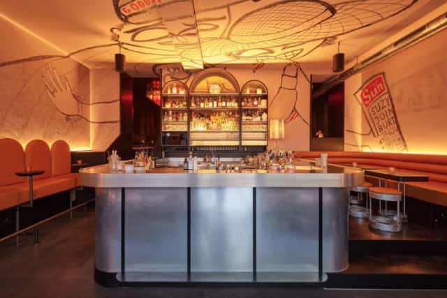 Flushing Meadows Bar, modern lounge, cocktail event, networking