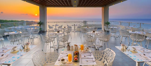 Elysium rooftop ocean view reception event