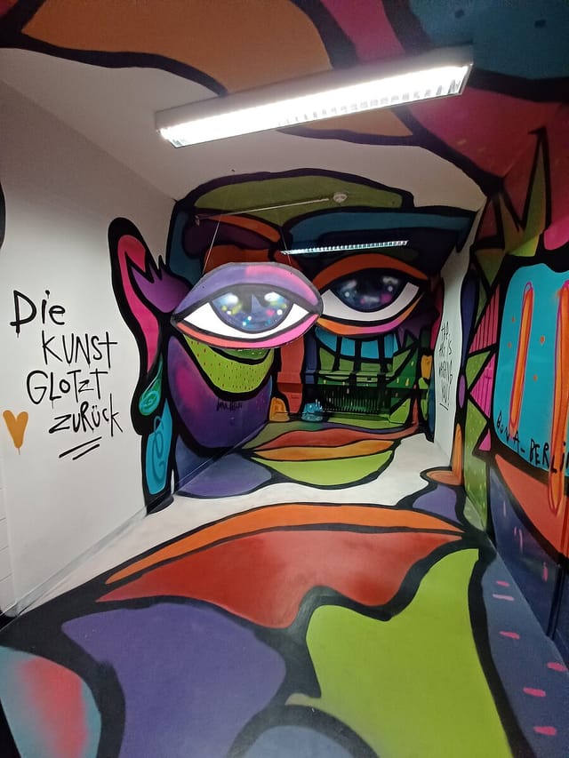 Pop-Up gallery art installation, KUNSTLABOR 2 event