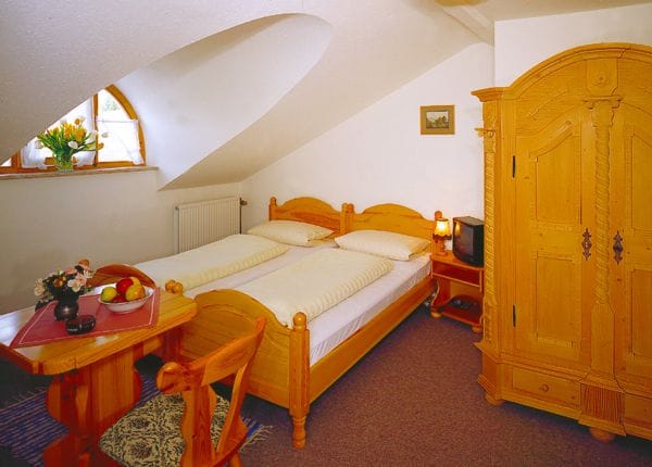 Rustic hotel room, Tutzinger Hof Fischstube, event lodging