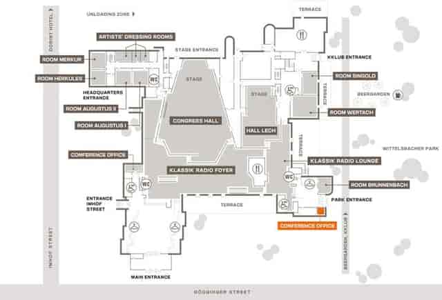 Hall Lech at Kongress am Park: versatile congress hall with foyer for professional event planning.