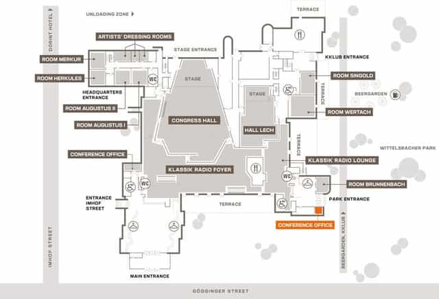Hall Lech at Kongress am Park: versatile congress hall with foyer for professional event planning.