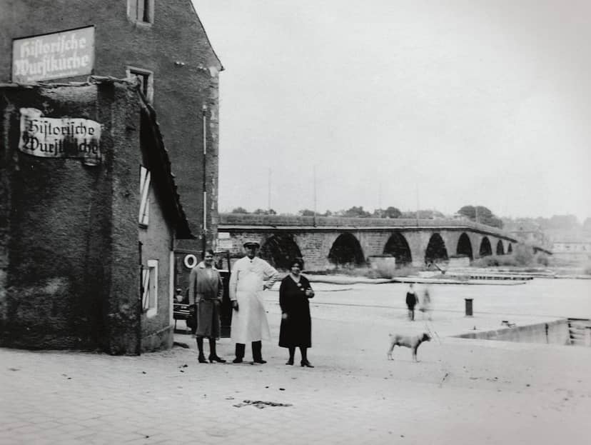 Schenke at Historische Wurstkuchl, a rustic tavern backdrop for corporate receptions and site visits.