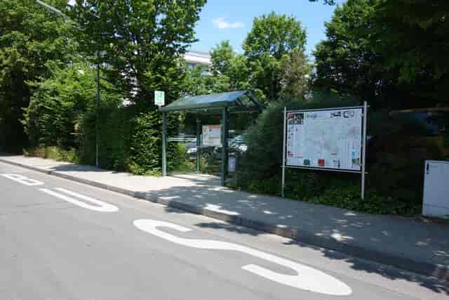 Haus Wendelstein venue entrance with clear wayfinding signage for event logistics and conferences.