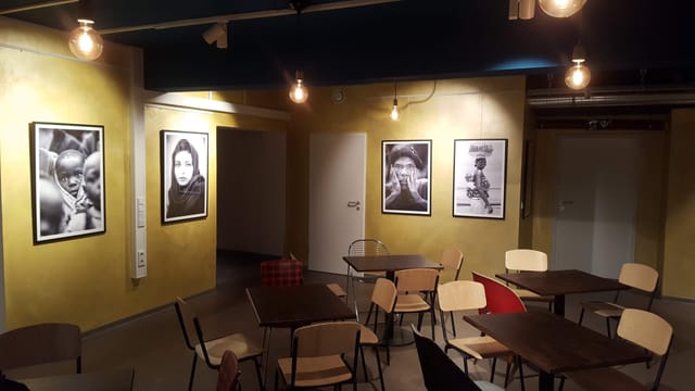 Edeltraud seminar room with ambient lighting for creative workshops and networking events.