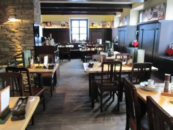 Rustic Wirtshaus zur Brezn venue for intimate breakout sessions and group dinners.