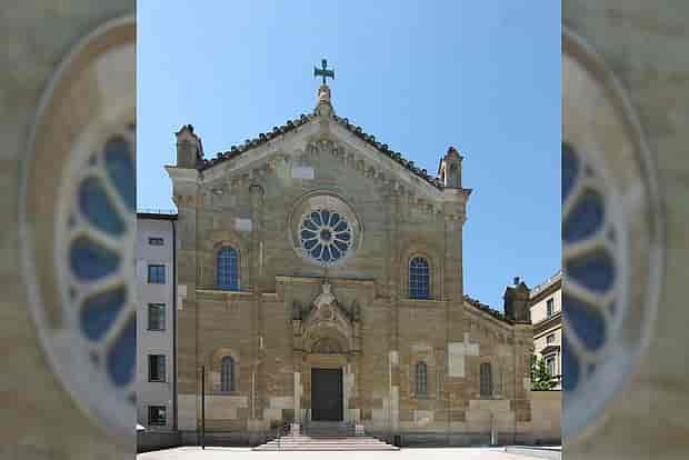 Allerheiligen-Hofkirche façade: historic venue for upscale gala and private concert events.