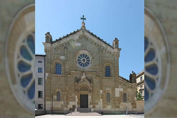 Allerheiligen-Hofkirche façade: historic venue for upscale gala and private concert events.