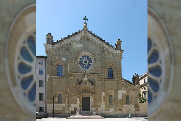 Allerheiligen-Hofkirche façade: historic venue for upscale gala and private concert events.