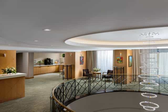 Mozart Room at InterContinental Athénée Palace, luxury networking lounge for corporate events.