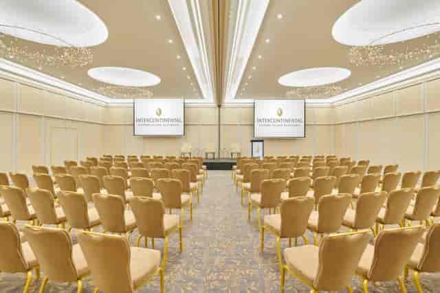 Mozart ballroom at InterContinental Athénée Palace, ideal for corporate keynote event presentations.