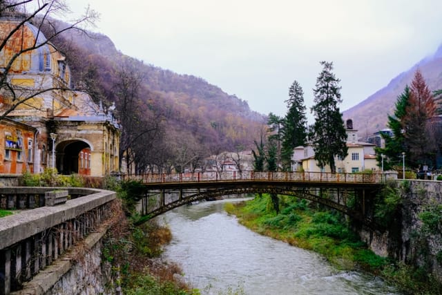 Băile Herculane spa ruins, historic architecture for atmospheric incentive retreat site.