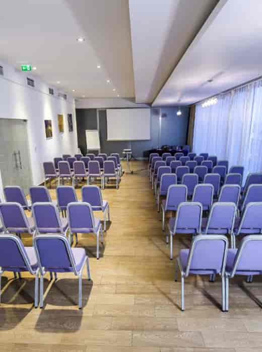 Theater-style conference room at Hotel Marshal Garden for business events and professional seminars.