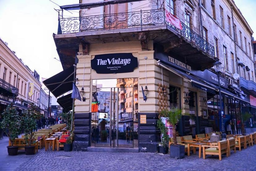 Vintage corner pub venue for outdoor networking and intimate mixer events.