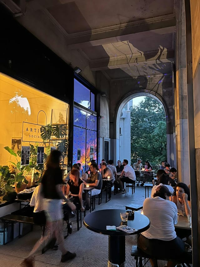Artichoke Social House wine bar: intimate networking reception venue with architectural character.