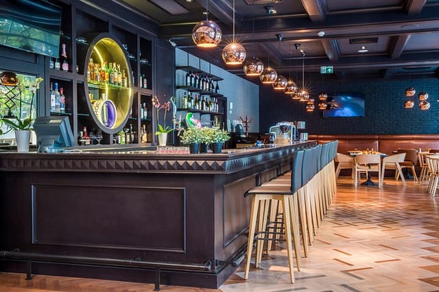 Sharkia Glasshouse, Bucharest: Premium, moody bar setting for corporate networking events.